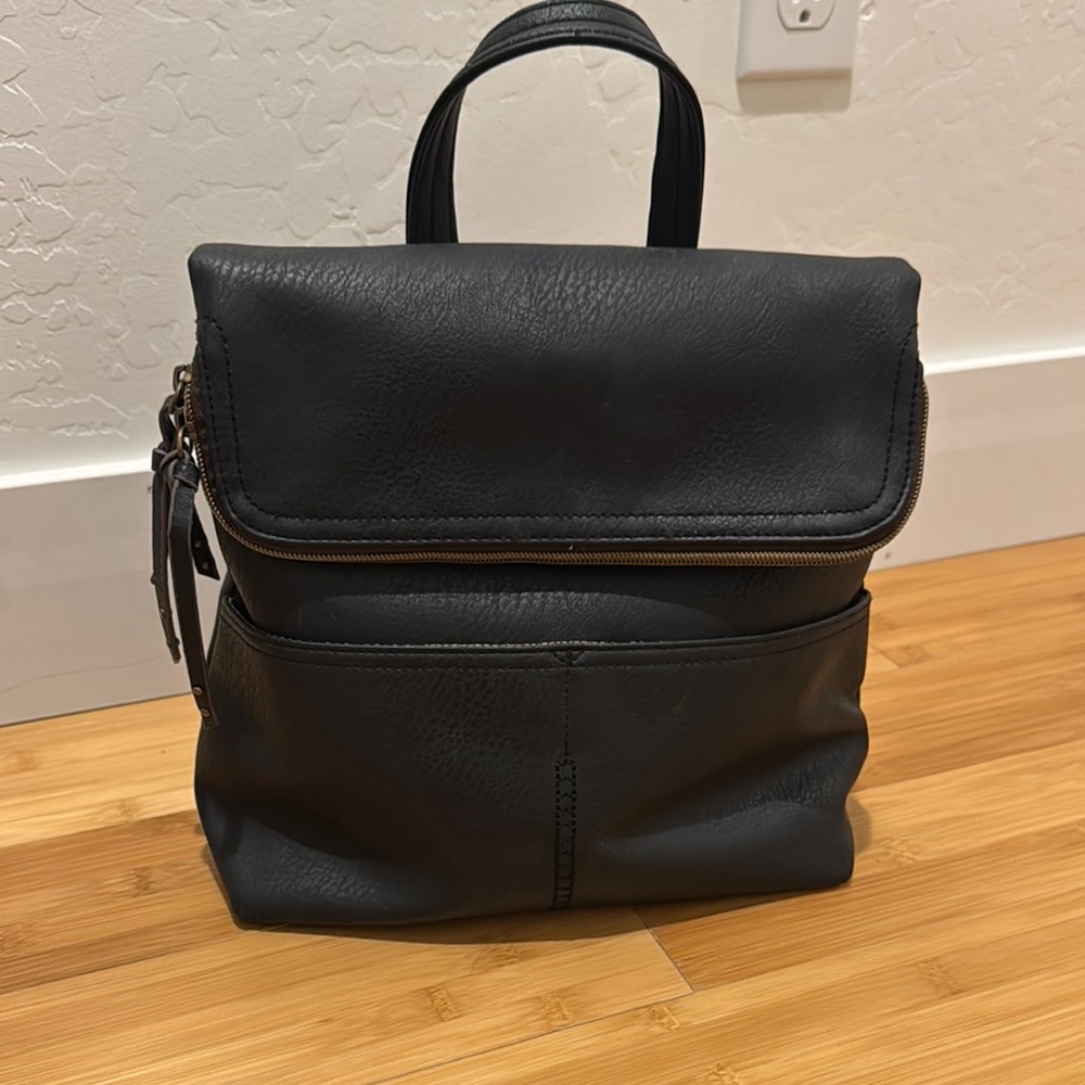 Black Leather Men's Bag